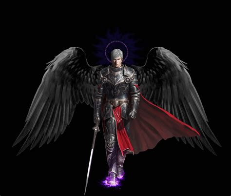 Aasimar Warlock - Fantasy Dark Concept Artwork Monster General Angel ...