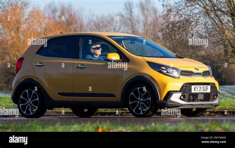 2021 yellow Kia Picanto X-LINE S AUTO car Stock Photo - Alamy