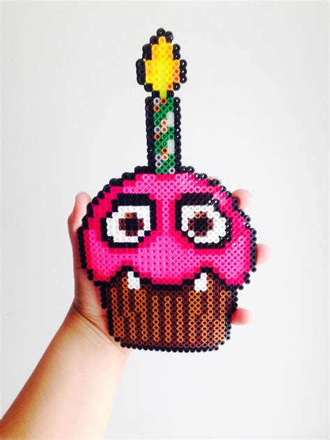 Cupcake perler bead by crazywaffler on DeviantArt