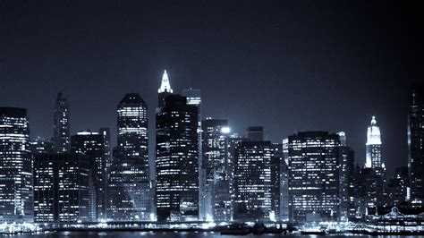 Manhattan at Night Wallpaper - WallpaperSafari