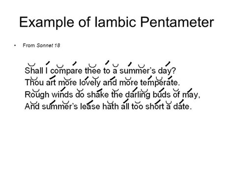 Iambic Pentameter-Sonnet 18 | Teaching- Shakespearean Sonnets | Pinterest