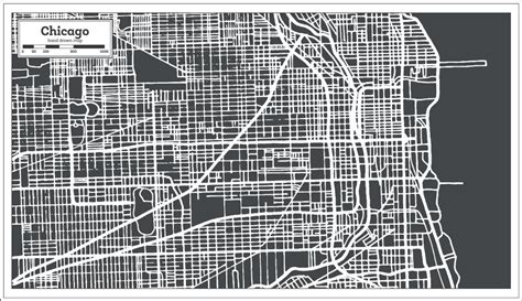 Hand Drawn Chicago Map AI