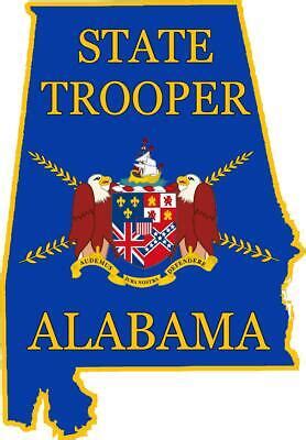 Alabama State Trooper Reflective Vinyl Decal Car Sticker Sheriff Police LEO AL | eBay