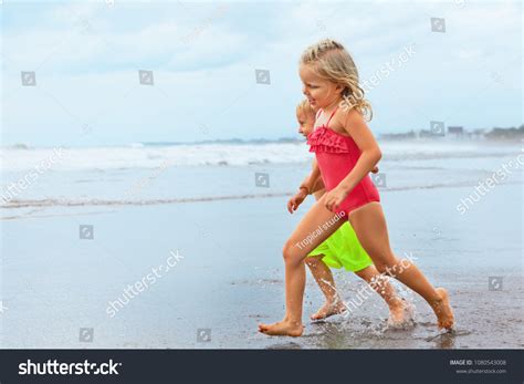 Happy Barefoot Kids Have Fun On Stock Photo 1080543008 | Shutterstock