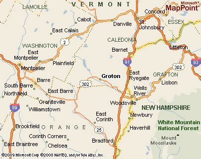 Groton, Vermont Area Map & More