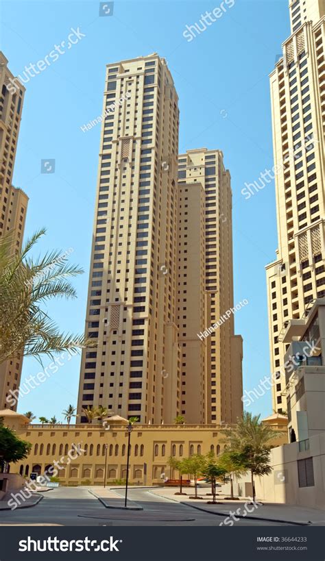 Jumeirah Beach Residence Dubai Apartments Stock Photo 36644233 ...