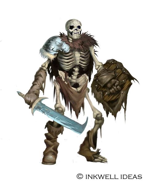 Inkwell Orc Skeleton by Quigleyer.deviantart.com on @DeviantArt | Creature: Undead | Fantasy ...