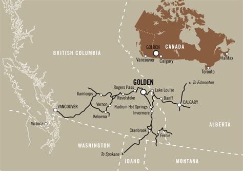 Regional Map for Golden | Tourism Golden, BC, Canada