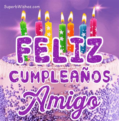 Pastel de Cumpleaños Morado Real GIF - Feliz Cumpleaños, Amigo ...