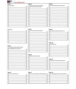 Kroger Grocery List Printable