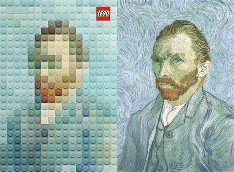 Self Portrait, Vincent van Gogh | Lego painting, Famous artwork, Lego art