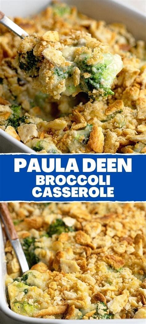 Paula Deen broccoli casserole | Vegetable casserole recipes, Casserole ...