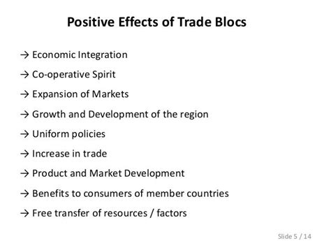 Different Trade Blocs