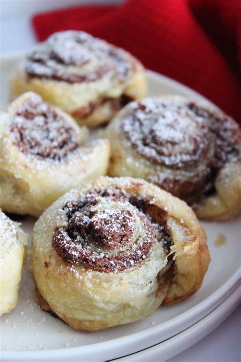 Nutella Puff Pastry Pinwheels - The Six Figure Dish