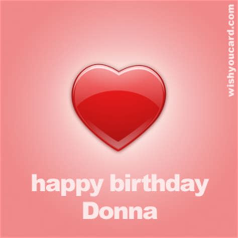 Happy Birthday Donna Free e-Cards