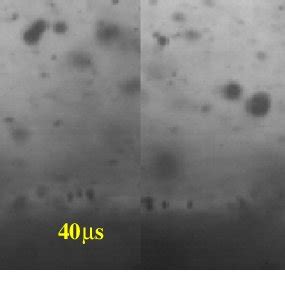 Characteristic behaviour of an acoustic cavitation water bubble near... | Download Scientific ...