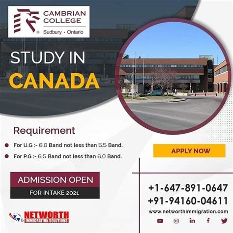 Planning To Study In Canada!! ---- Admissions Open---- Intake: MAY 2021 🔺Cambrian at Hanson ...