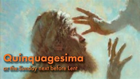 Quinquagesima, or the Sunday next before Lent '21 - YouTube