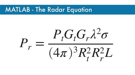 Companion resources to "The Radar Equation | Radar Basics, Part 3 ...