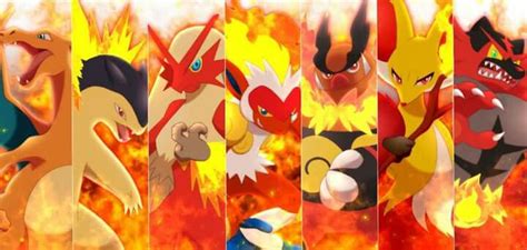 Fully Evolved Fire Starters | Pokemon images, Pokemon, Pokemon manga