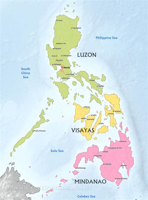 Philippine Map High Resolution - Asia Map