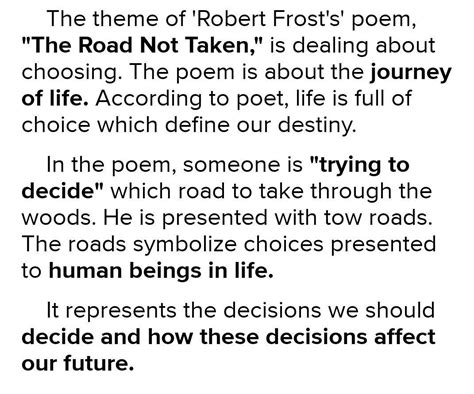 What Is The Theme Of The Poem Road Not Taken