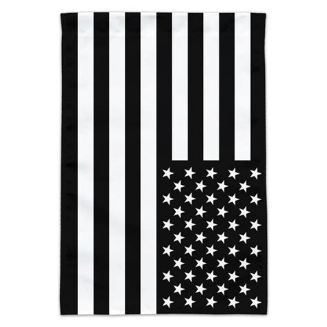 Subdued Reverse American USA Flag Black White Military Tactical Garden Yard Flag - Walmart.com ...