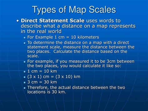 Different Types Of Map Scales