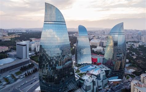 Baku Flame Towers in Azerbaijan