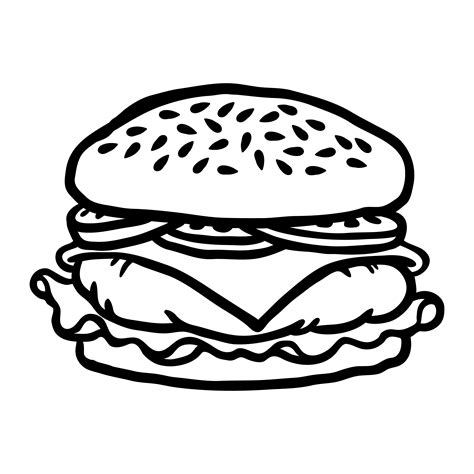 Burger cartoon vector illustration 553238 Vector Art at Vecteezy