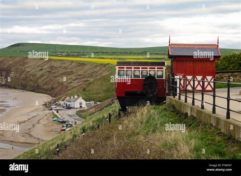 Saltburn Cliff Lift at Saltburn-by-the-Sea Stock Photo - Alamy