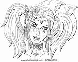 Girl Vampire Coloring Pages At GetColoringscom  Free Printable sketch template
