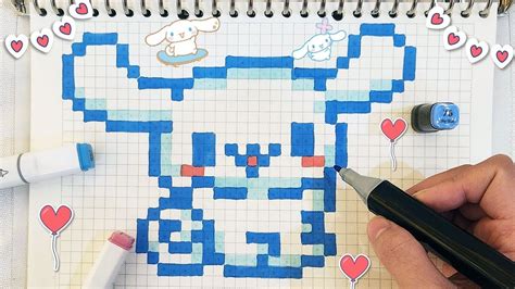 Challenge To Draw Cinnamoroll with Pixel Art