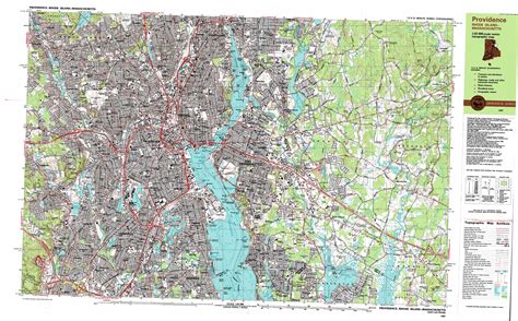 East Providence topographic map, MA, RI - USGS Topo Quad 41071g3