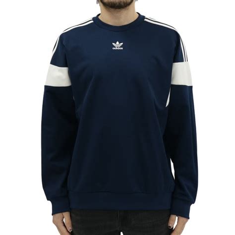 ADIDAS ORIGINALS CLOTHING Cutline Indigo Crew Sweat - Mens from PILOT UK