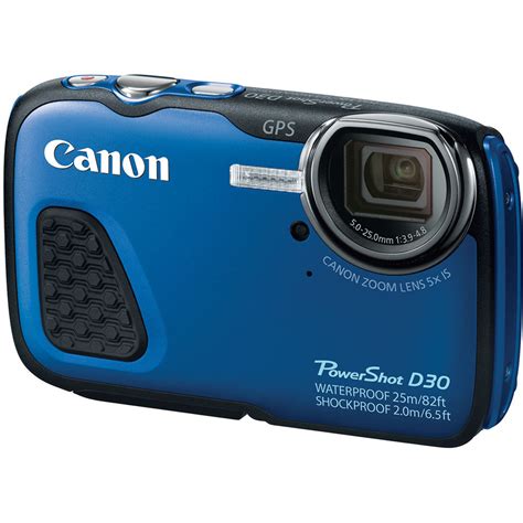 Canon PowerShot D30 Waterproof Digital Camera (Blue) 9337B001