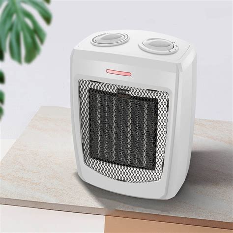 Andily® Ceramic Small Heater with Thermostat for Office Desk - White