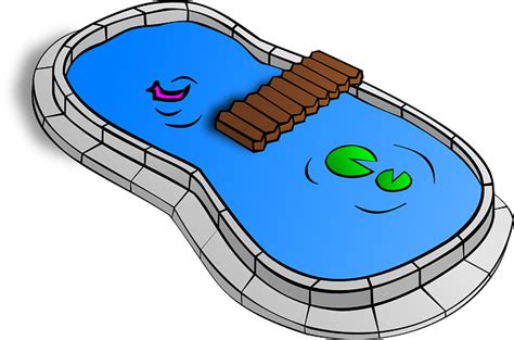 Swimming Pool Garden Pond · Free vector graphic on Pixabay