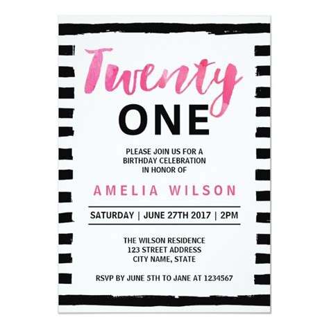 Create your own Invitation | Zazzle | 21st birthday invitations, 16th birthday invitations ...