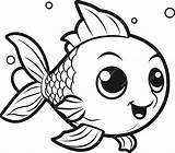 Premium Vector  Fish coloring Page For Kids Outline Illustration sketch template
