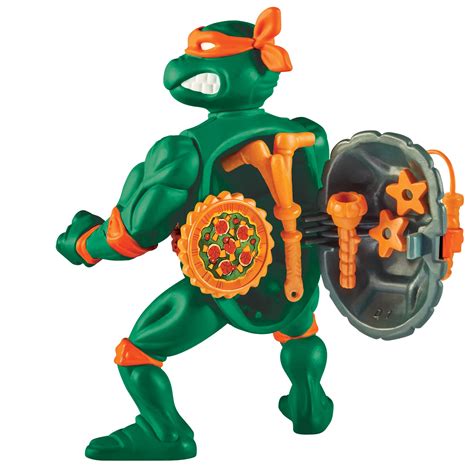 Buy Teenage Mutant Ninja Turtles: 4” Original Classic Storage Shell Michelangelo Basic Figure by ...