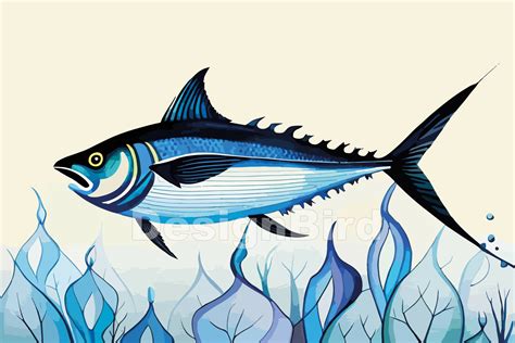 Tuna Fish Watercolor Art Graphic by Designbird · Creative Fabrica