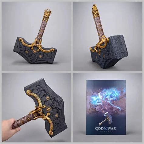 GOD OF WAR Ragnarok Edition Mjolnir Hammer Replica Scatola Thor Nuovo Gioco da Collezione EUR 85 ...