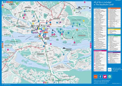 Stockholm tourist attractions map