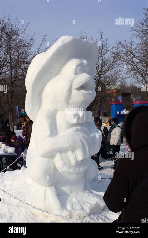 Snow festival in Montreal ,Canada ,Quebec Stock Photo - Alamy