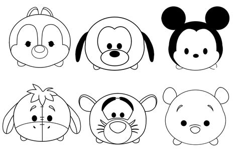 Disney Tsum Tsum Coloring Pages