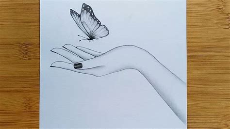 Pencil Easy Love Art Butterfly Drawing - bmp-leg