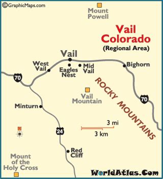 Colorado Map - Vail Mountain, Vail Cascade Resort, Adventure Ridge ...