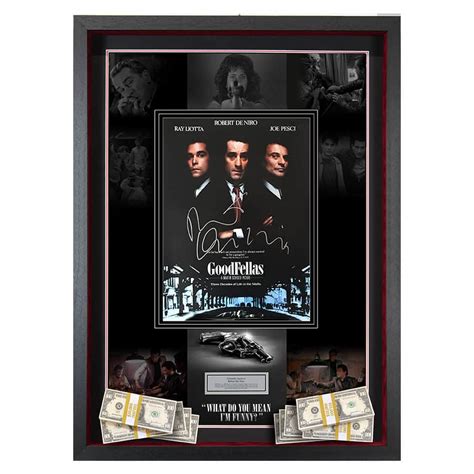 Robert De Niro Signed Goodfellas Movie Display