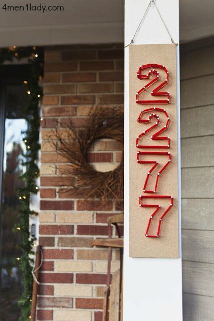 25 Creative DIY House Numbers Ideas